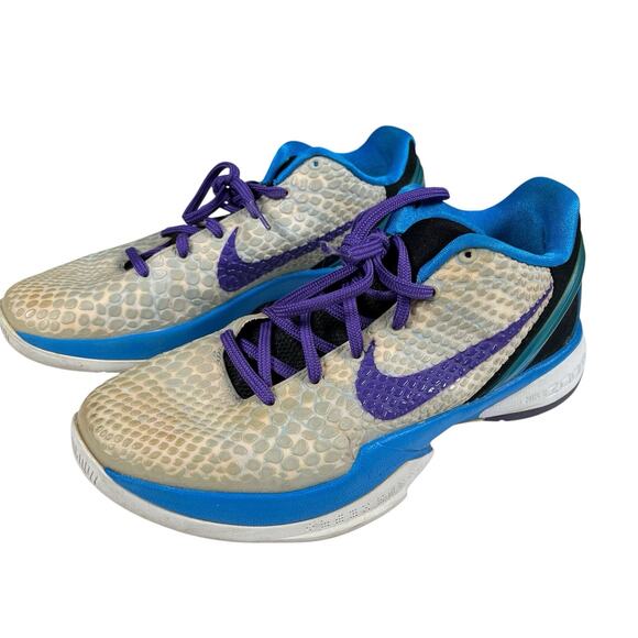 Nike Kobe 6 VI Draft Day 2011 White Blue Purple Varsity 429659-102 Size 7 main image 8